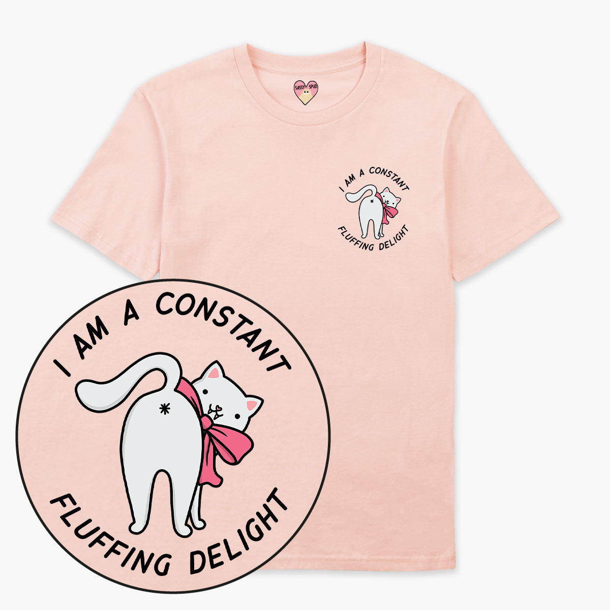 Fluffing Delight T-Shirt (Unisex)-Printed Clothing, Printed T Shirt, EP01-Sassy Spud