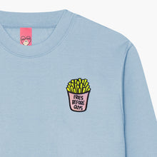 Afbeelding laden in Galerijviewer, Fries Before Guys Embroidered Sweatshirt (Unisex)-Embroidered Clothing, Embroidered Sweatshirt, JH030-Sassy Spud