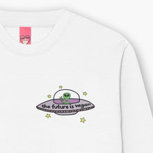 Load image into Gallery viewer, Future Is Vegan Embroidered Sweatshirt (Unisex)-Embroidered Clothing, Embroidered Sweatshirt, JH030-Sassy Spud
