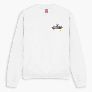 Future Is Vegan Embroidered Sweatshirt (Unisex)-Embroidered Clothing, Embroidered Sweatshirt, JH030-Sassy Spud