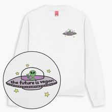 Load image into Gallery viewer, Future Is Vegan Embroidered Sweatshirt (Unisex)-Embroidered Clothing, Embroidered Sweatshirt, JH030-Sassy Spud