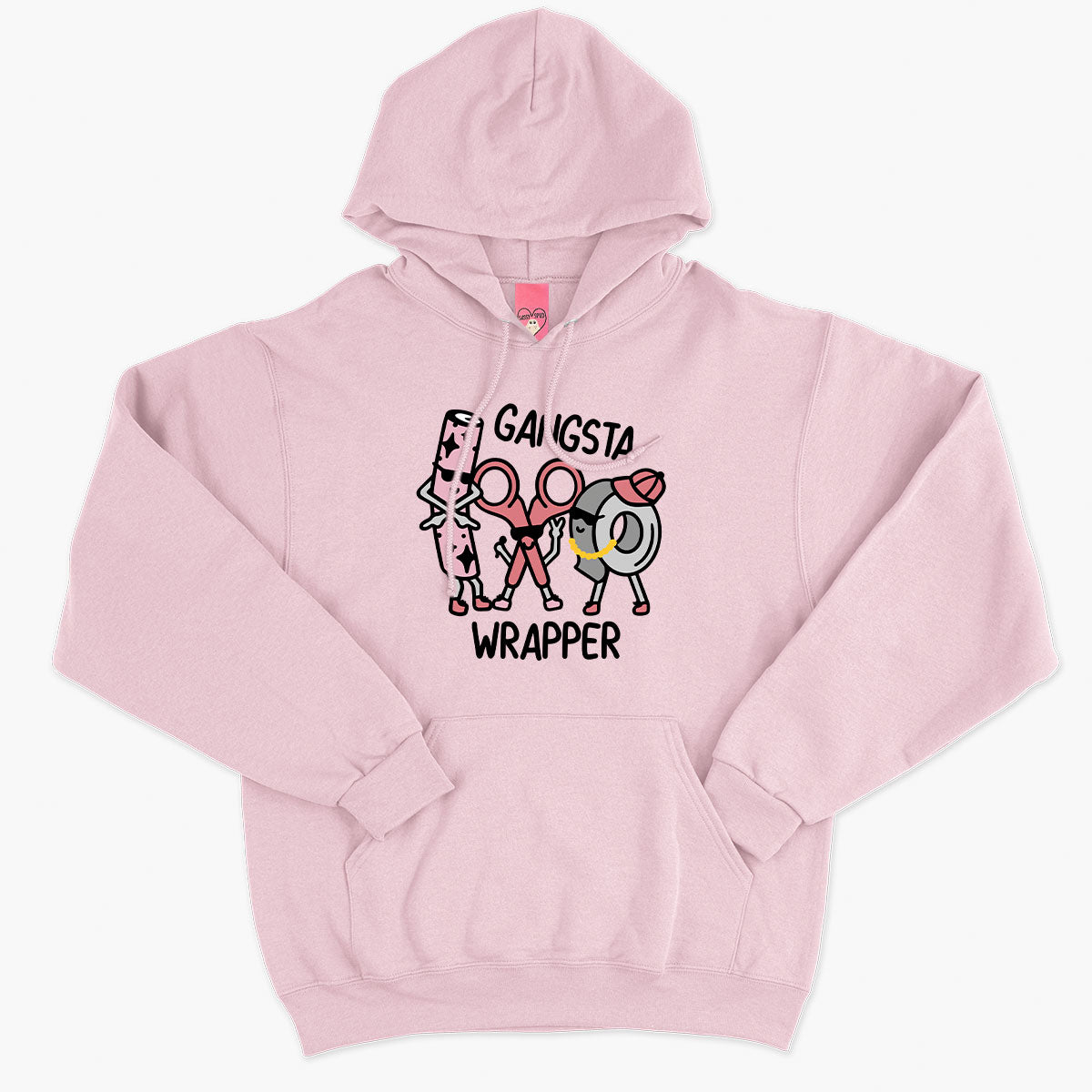 Gangster Wrapper Christmas Hoodie (Unisex)-Embroidered Clothing, Embroidered Hoodie, JH001-Sassy Spud