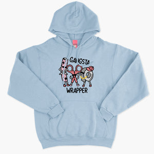 Gangster Wrapper Christmas Hoodie (Unisex)-Embroidered Clothing, Embroidered Hoodie, JH001-Sassy Spud