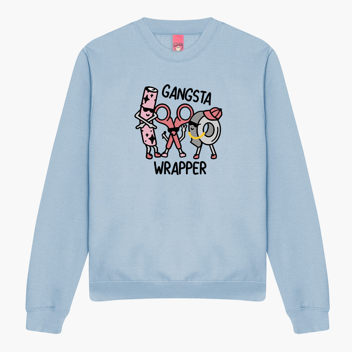 Gangster Wrapper Christmas Jumper (Unisex)-Embroidered Clothing, Embroidered Sweatshirt, JH030-Sassy Spud