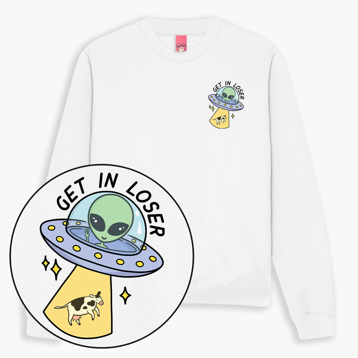 Get In Loser Sweatshirt (Unisex)-Printed Clothing, Printed Sweatshirt, JH030-Sassy Spud
