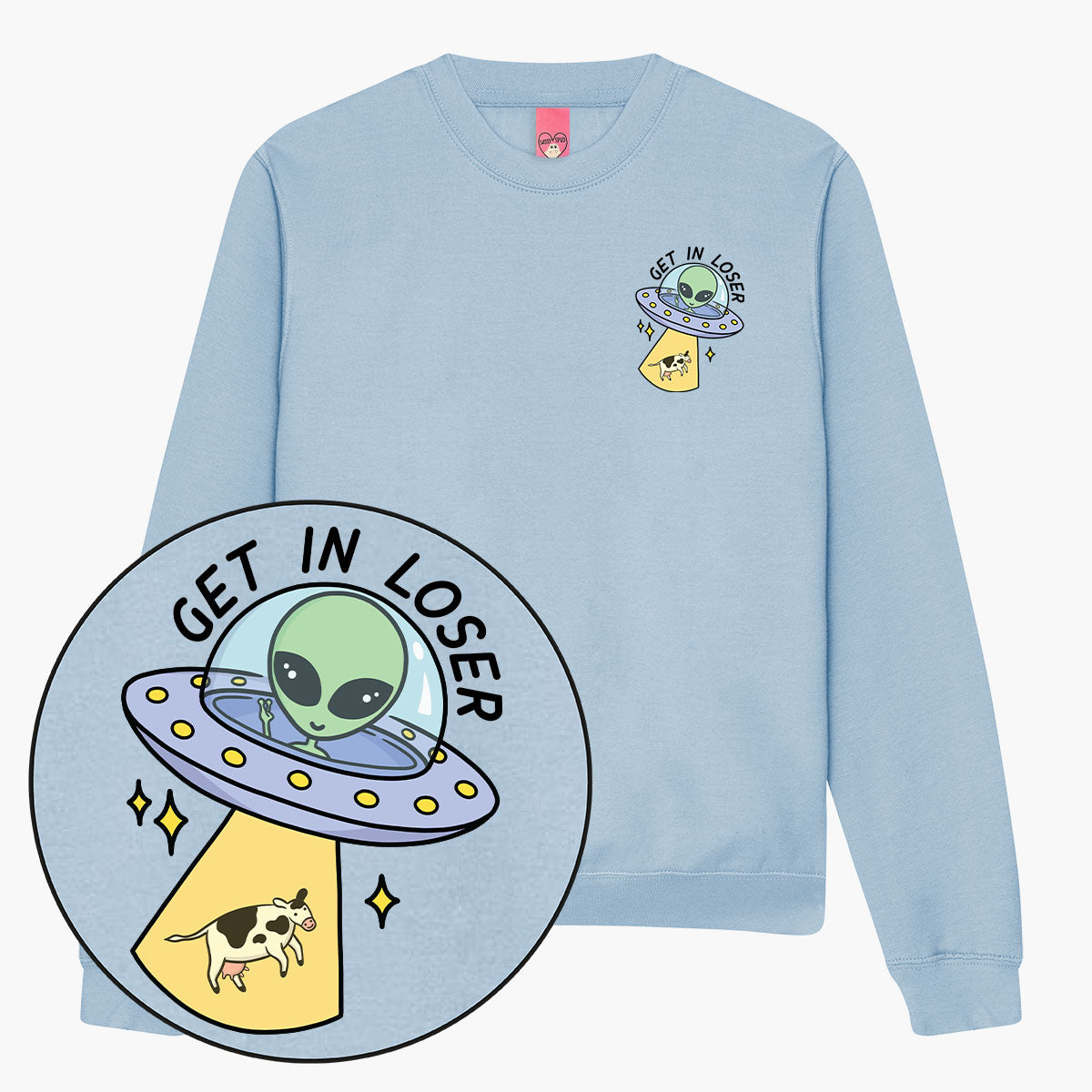 Get In Loser Sweatshirt (Unisex)-Printed Clothing, Printed Sweatshirt, JH030-Sassy Spud