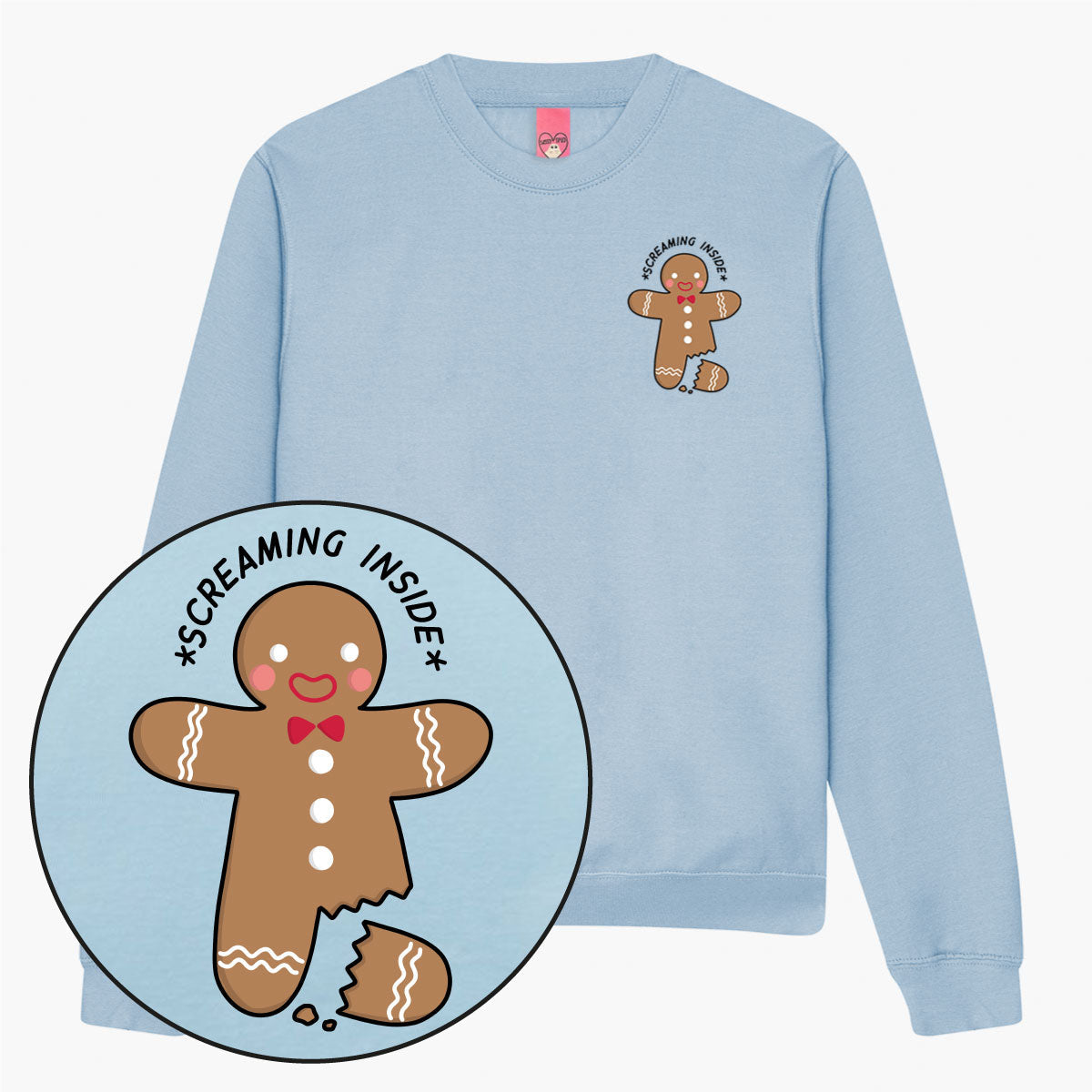 Gingerdread Christmas Jumper (Unisex)-Printed Clothing, Printed Sweatshirt, JH030-Sassy Spud