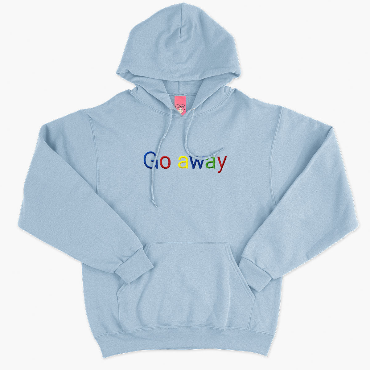 Go Away Embroidered Hoodie (Unisex)-Embroidered Clothing, Embroidered Hoodie, JH001-Sassy Spud