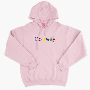 Go Away Embroidered Hoodie (Unisex)-Embroidered Clothing, Embroidered Hoodie, JH001-Sassy Spud