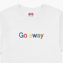 Afbeelding laden in Galerijviewer, Go Away Embroidered T-Shirt (Unisex)-Embroidered Clothing, Embroidered T Shirt, EP01-Sassy Spud
