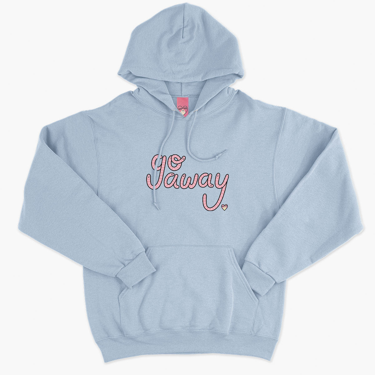 Go Away Rude Worms Hoodie (Unisex)-Printed Clothing, Printed Hoodie, JH001-Sassy Spud