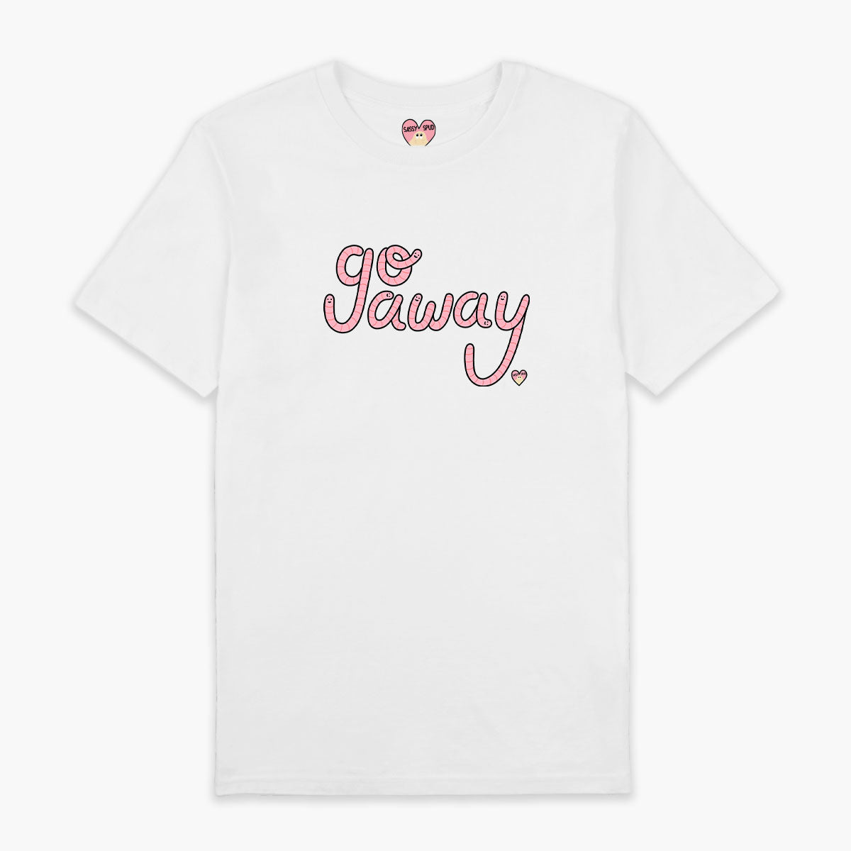 Go Away Rude Worms T-Shirt (Unisex)-Printed Clothing, Printed T Shirt, EP01-Sassy Spud