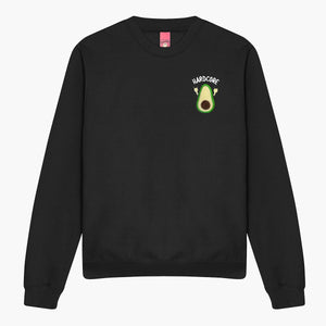 Hardcore Embroidered Sweatshirt (Unisex)-Embroidered Clothing, Embroidered Sweatshirt, JH030-Sassy Spud