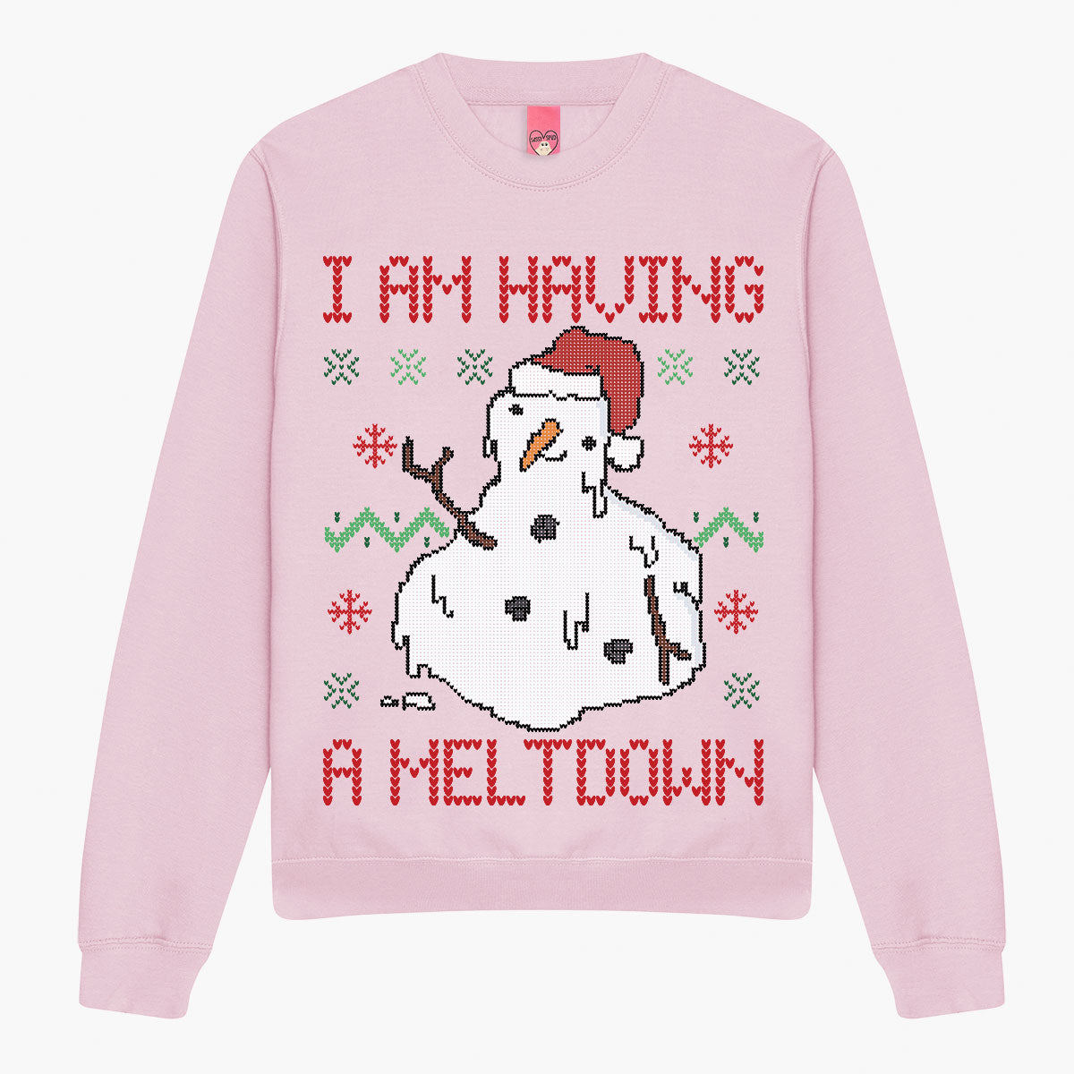 Having A Meltdown Christmas Jumper (Unisex)-Printed Clothing, Printed Sweatshirt, JH030-Sassy Spud