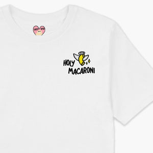 Holy Macaroni Embroidered T-Shirt (Unisex)-Embroidered Clothing, Embroidered T Shirt, EP01-Sassy Spud