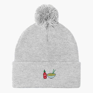 HOT NOODLES - Embroidered Beanie-Embroidered Clothing, Embroidered Beanie, BB426-Sassy Spud