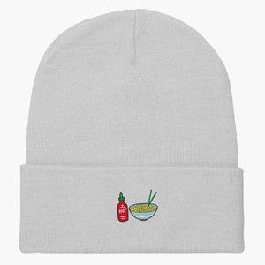 HOT NOODLES - Embroidered Beanie-Embroidered Clothing, Embroidered Beanie, BB45-Sassy Spud