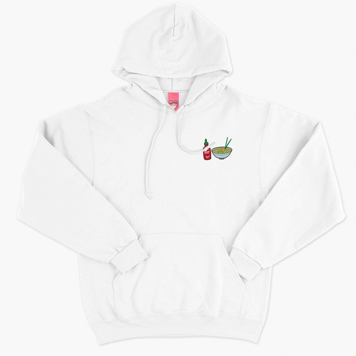 Hot Noodles Embroidered Hoodie (Unisex)-Embroidered Clothing, Embroidered Hoodie, JH001-Sassy Spud