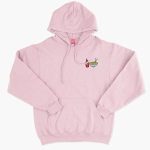Hot Noodles Embroidered Hoodie (Unisex)-Embroidered Clothing, Embroidered Hoodie, JH001-Sassy Spud