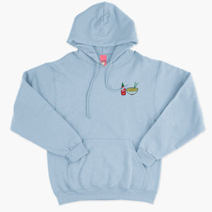 Hot Noodles Embroidered Hoodie (Unisex)-Embroidered Clothing, Embroidered Hoodie, JH001-Sassy Spud