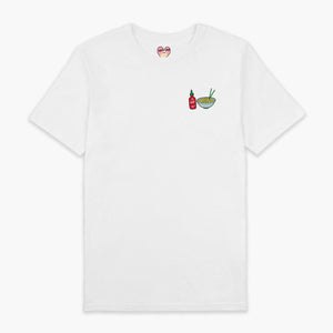 Hot Noodles Embroidered T-Shirt (Unisex)-Embroidered Clothing, Embroidered T Shirt, EP01-Sassy Spud