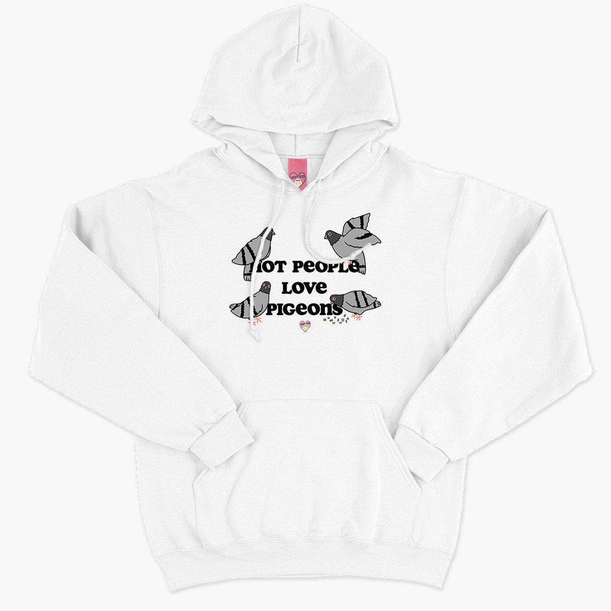 Hot People Love Pigeons Hoodie (Unisex)-Printed Clothing, Printed Hoodie, JH001-Sassy Spud