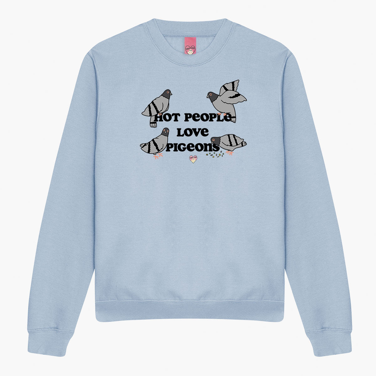 Hot People Love Pigeons Sweatshirt (Unisex)-Printed Clothing, Printed Sweatshirt, JH030-Sassy Spud