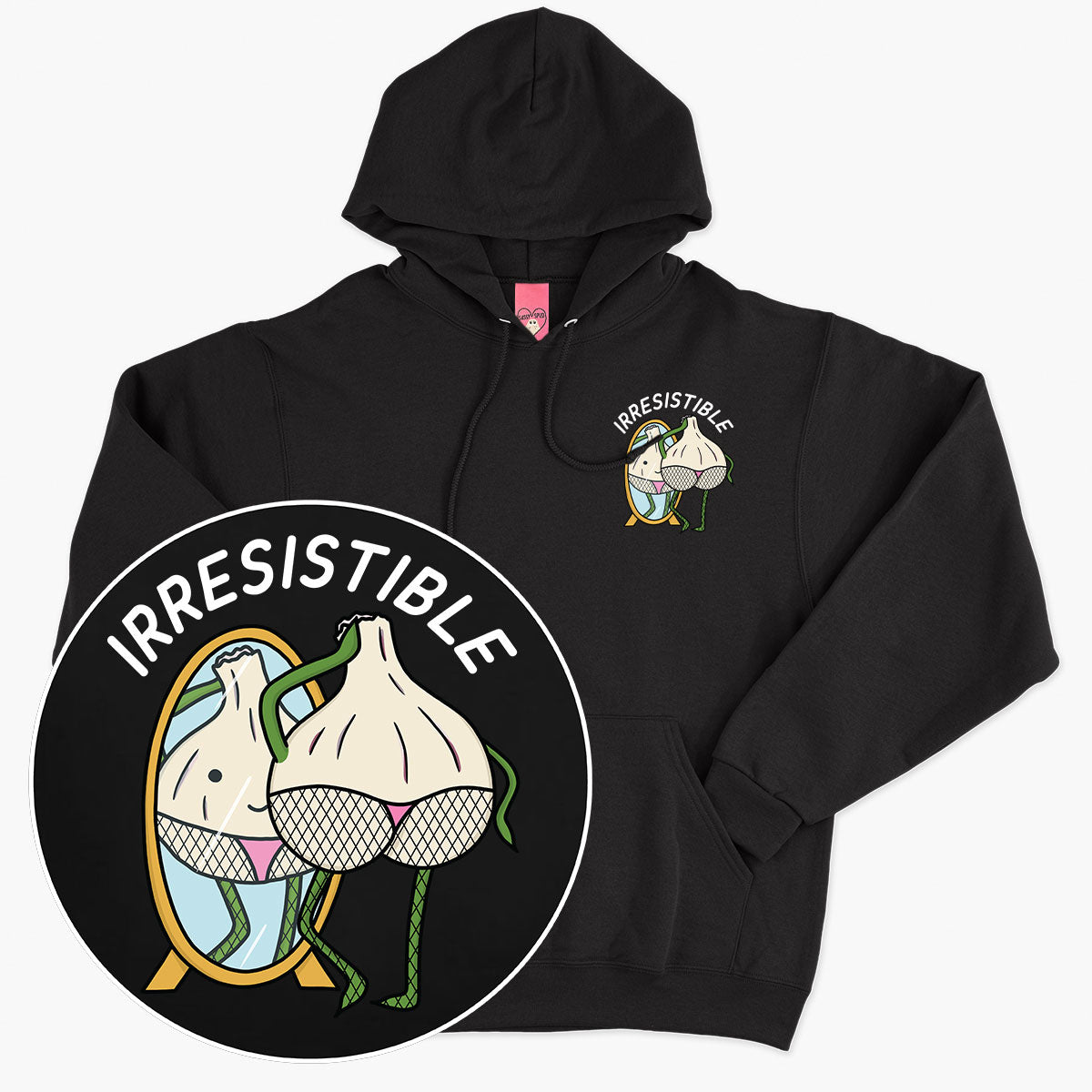 Irresistible Hoodie (Unisex)-Printed Clothing, Printed Hoodie, JH001-Sassy Spud