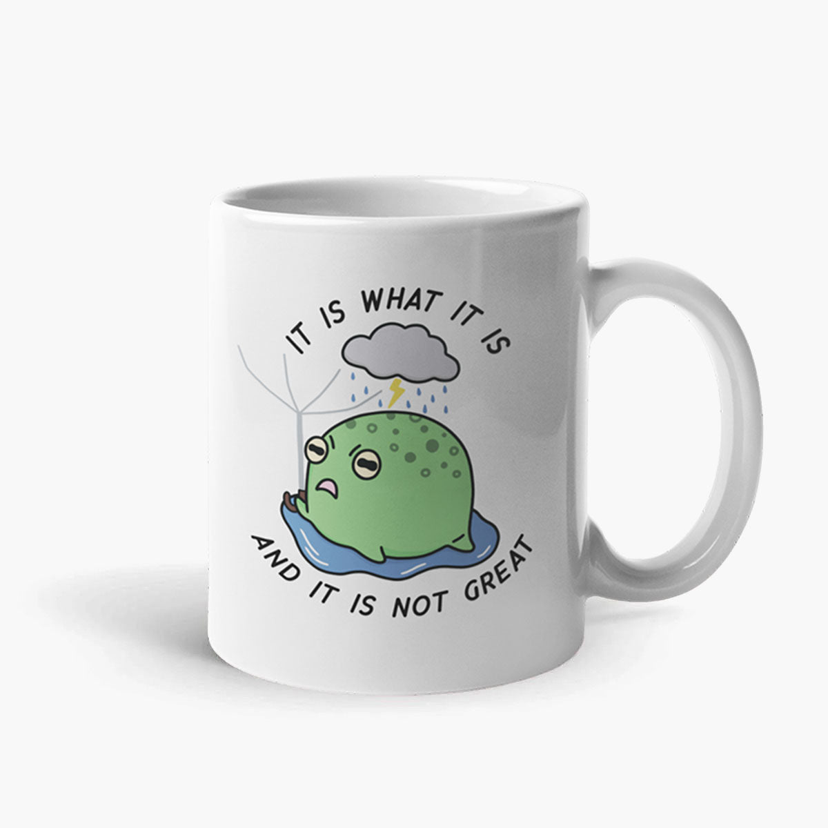 It Is What It Is Coffee Mug-Funny Gift, Funny Coffee Mug, 11oz White Ceramic-Sassy Spud
