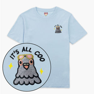 It's All Coo Embroidered T-Shirt (Unisex)-Embroidered Clothing, Embroidered T Shirt, EP01-Sassy Spud
