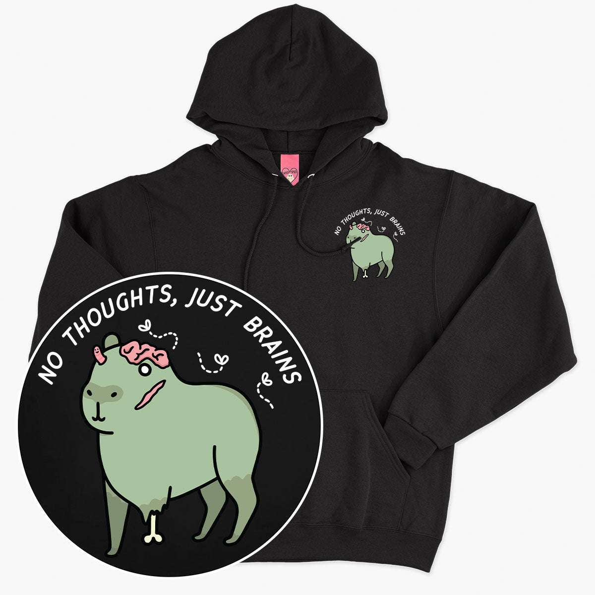 LIMITED EDITION: Zombie Capybara Halloween Hoodie (Unisex)-Printed Clothing, Printed Hoodie, JH001-Sassy Spud