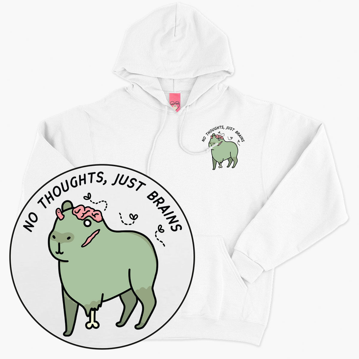 LIMITED EDITION: Zombie Capybara Halloween Hoodie (Unisex)-Printed Clothing, Printed Hoodie, JH001-Sassy Spud
