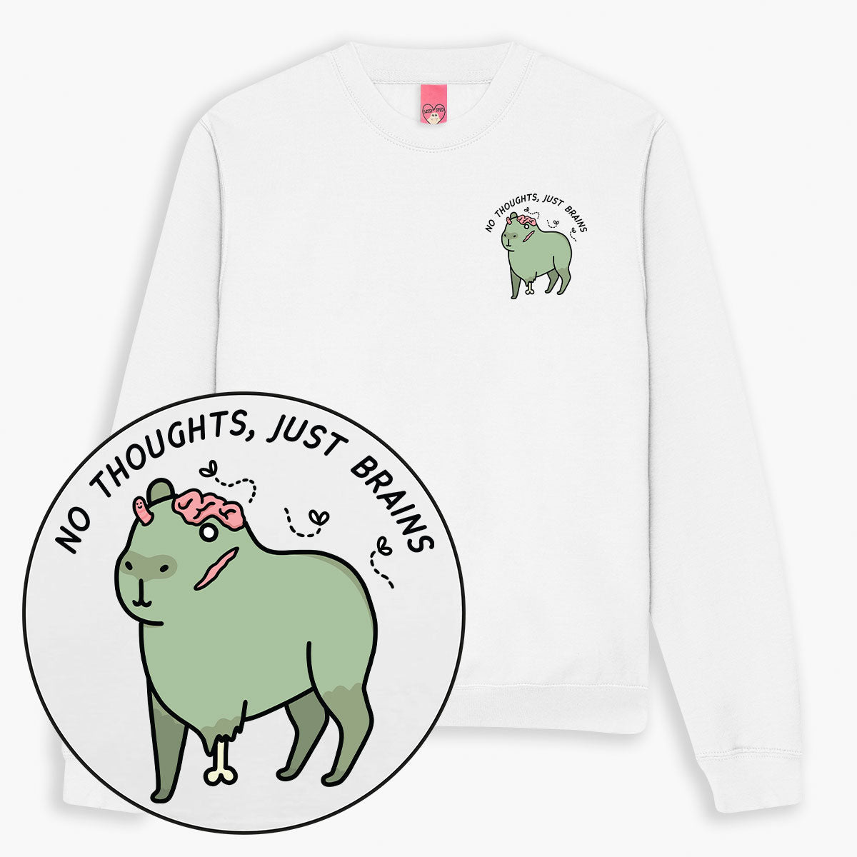 LIMITED EDITION: Zombie Capybara Halloween Sweatshirt (Unisex)-Printed Clothing, Printed Sweatshirt, JH030-Sassy Spud