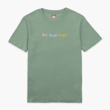 Load image into Gallery viewer, Live Laugh Lasagna Embroidered T-Shirt (Unisex)-Embroidered Clothing, Embroidered T Shirt, EP01-Sassy Spud