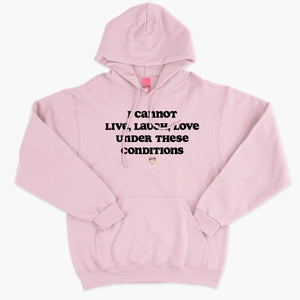 Live Laugh Love Hoodie (Unisex)-Printed Clothing, Printed Hoodie, JH001-Sassy Spud