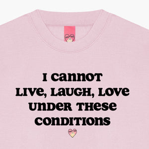 Live Laugh Love Sweatshirt (Unisex)-Printed Clothing, Printed Sweatshirt, JH030-Sassy Spud