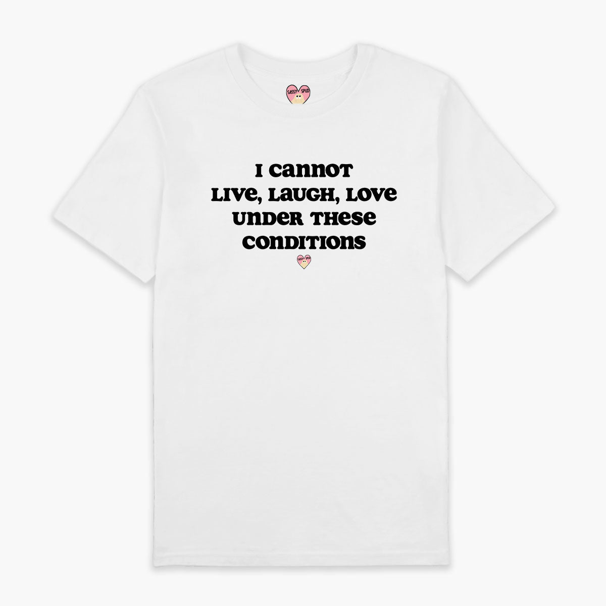 Live Laugh Love T-Shirt (Unisex)-Printed Clothing, Printed T Shirt, EP01-Sassy Spud