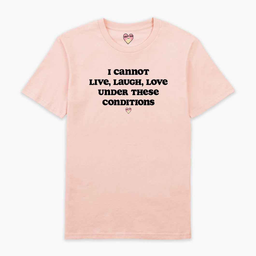 Live Laugh Love T-Shirt (Unisex)-Printed Clothing, Printed T Shirt, EP01-Sassy Spud