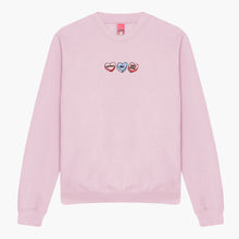 Load image into Gallery viewer, Love Hearts Embroidered Sweatshirt (Unisex)-Embroidered Clothing, Embroidered Sweatshirt, JH030-Sassy Spud