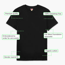 Laden Sie das Bild in den Galerie-Viewer, Love Hearts Embroidered T-Shirt (Unisex)-Embroidered Clothing, Embroidered T Shirt, EP01-Sassy Spud