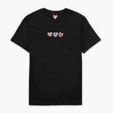 Afbeelding laden in Galerijviewer, Love Hearts Embroidered T-Shirt (Unisex)-Embroidered Clothing, Embroidered T Shirt, EP01-Sassy Spud