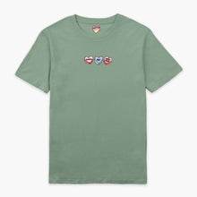 Laden Sie das Bild in den Galerie-Viewer, Love Hearts Embroidered T-Shirt (Unisex)-Embroidered Clothing, Embroidered T Shirt, EP01-Sassy Spud