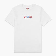 Afbeelding laden in Galerijviewer, Love Hearts Embroidered T-Shirt (Unisex)-Embroidered Clothing, Embroidered T Shirt, EP01-Sassy Spud