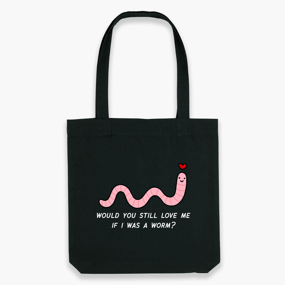Love Me Worm Tote Bag-Sassy Accessories, Sassy Gifts, Sassy Tote Bag, STAU760-Sassy Spud