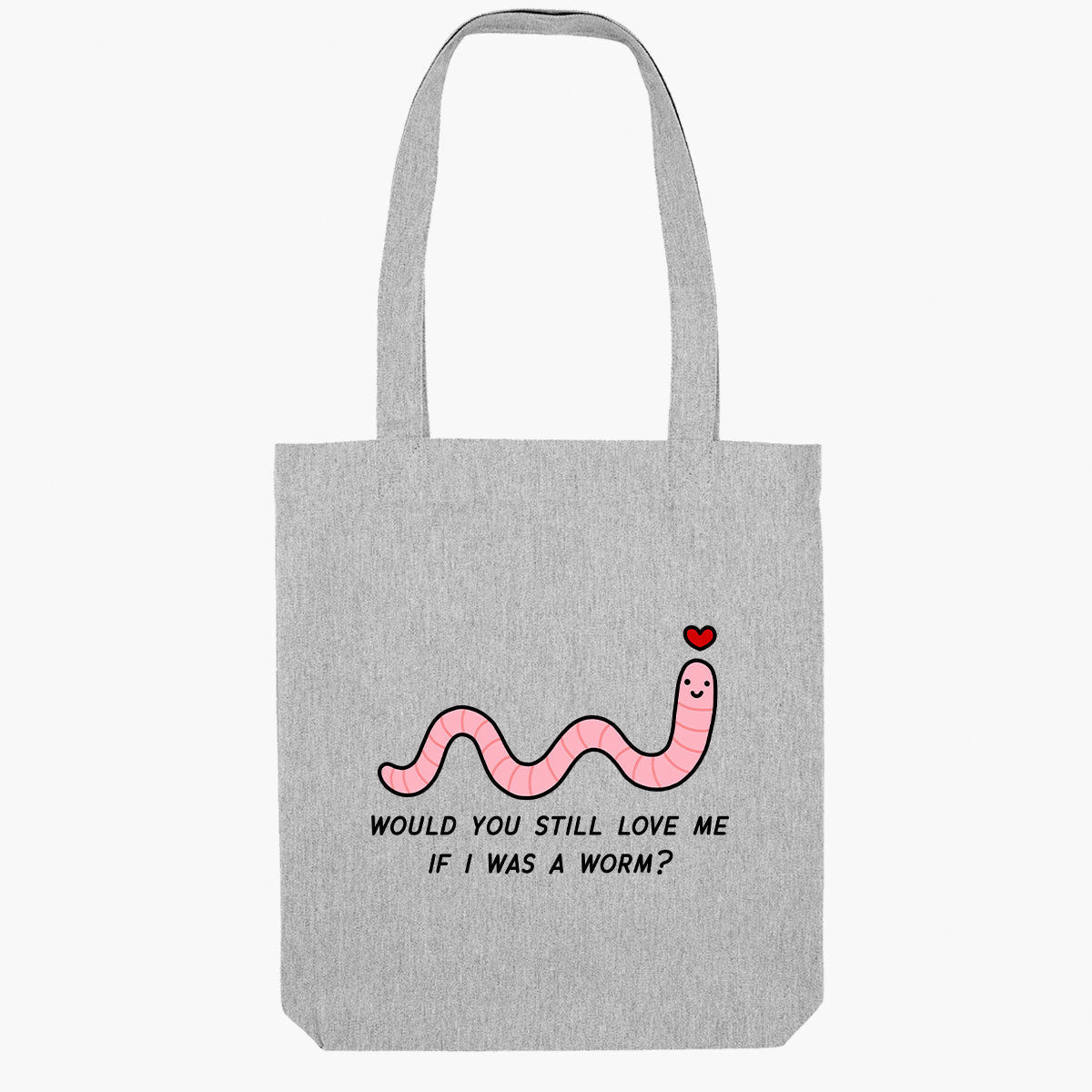 Love Me Worm Tote Bag-Sassy Accessories, Sassy Gifts, Sassy Tote Bag, STAU760-Sassy Spud