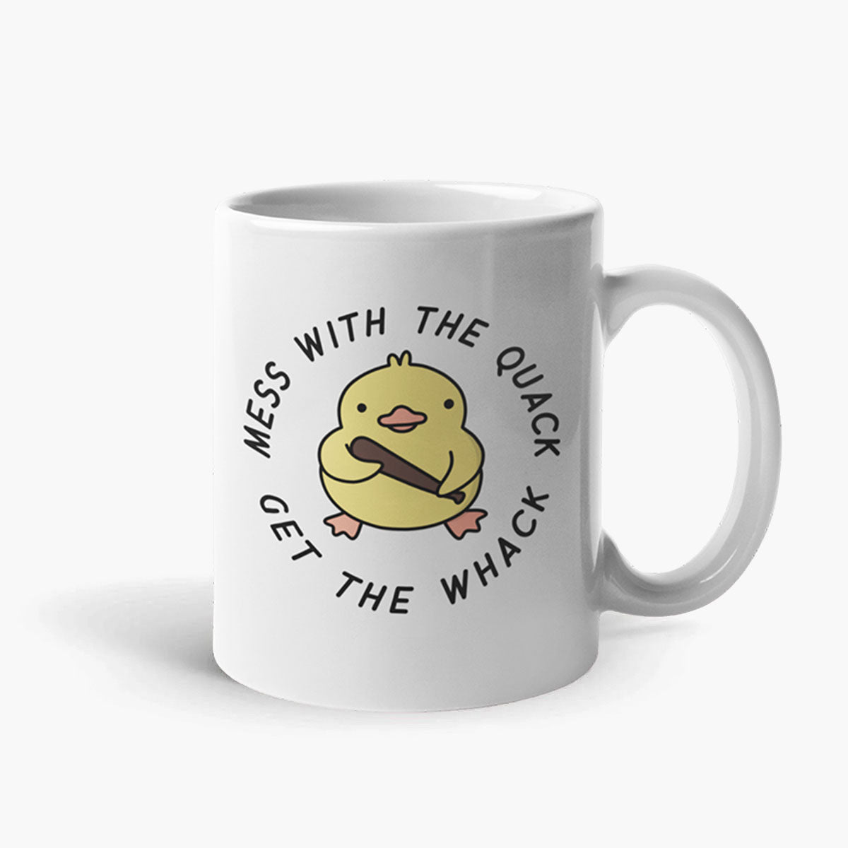 Mess With The Quack Coffee Mug-Funny Gift, Funny Coffee Mug, 11oz White Ceramic-Sassy Spud