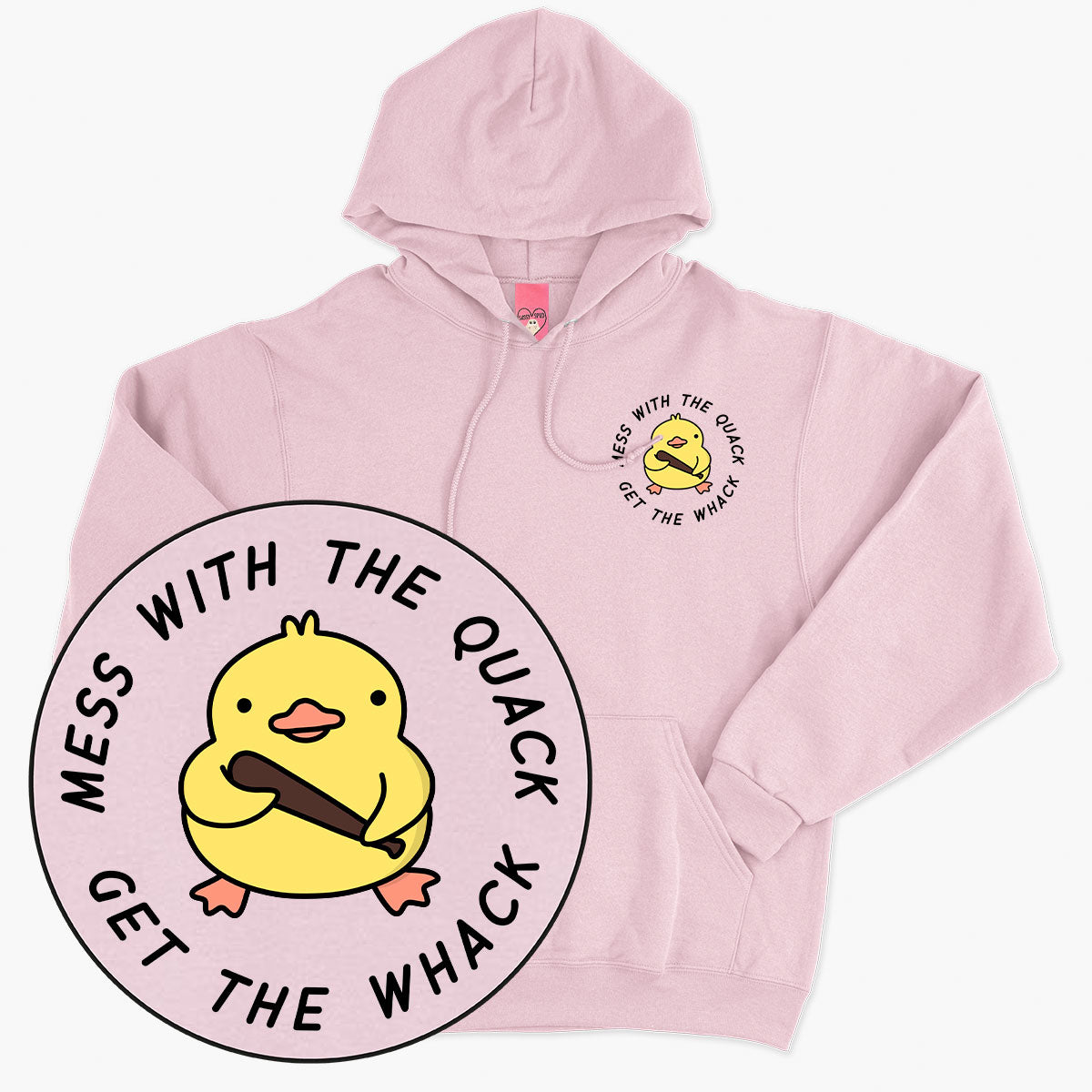 Mess With The Quack Hoodie (Unisex)-Printed Clothing, Printed Hoodie, JH001-Sassy Spud