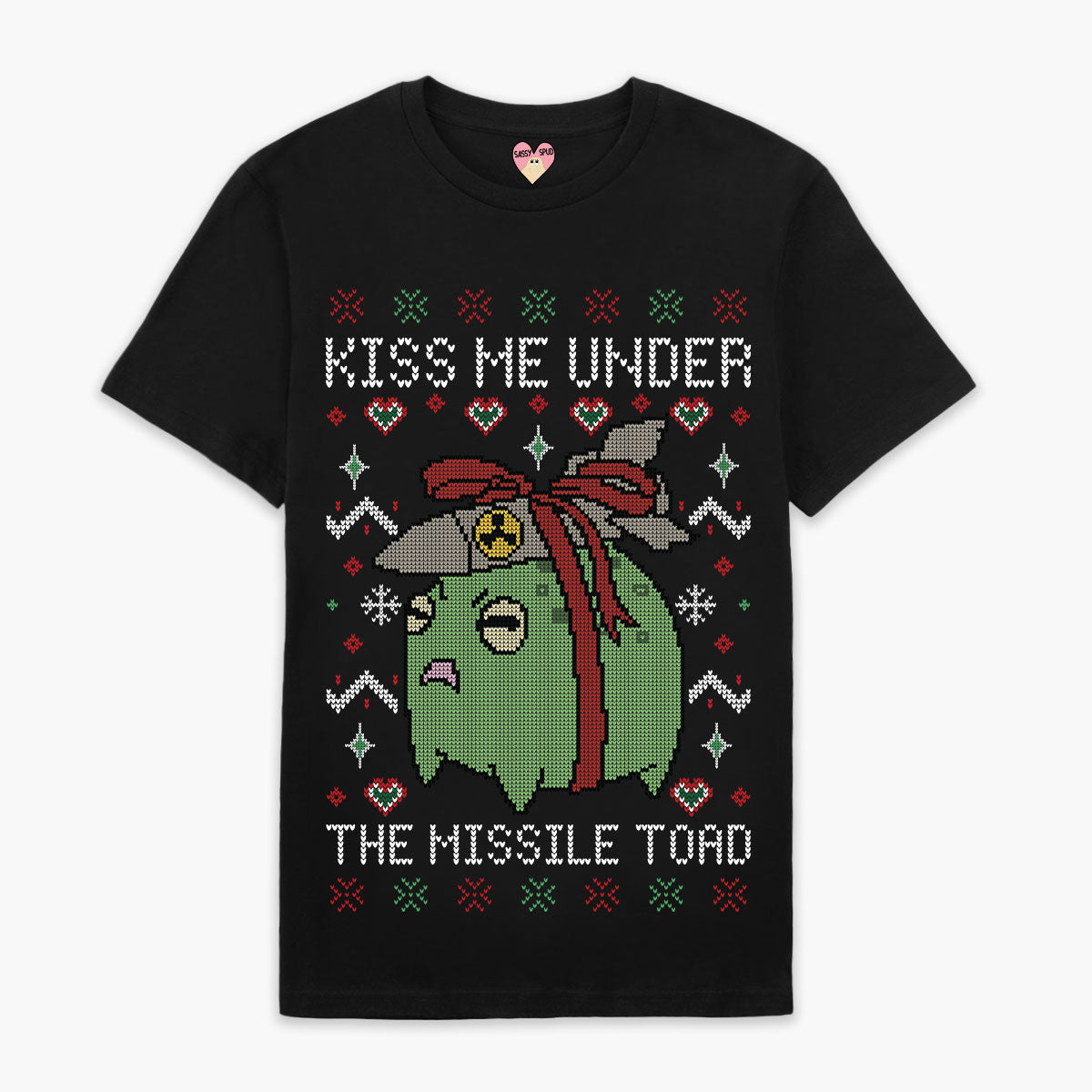 Missile Toad Christmas T-Shirt (Unisex)-Printed Clothing, Printed T Shirt, EP01-Sassy Spud