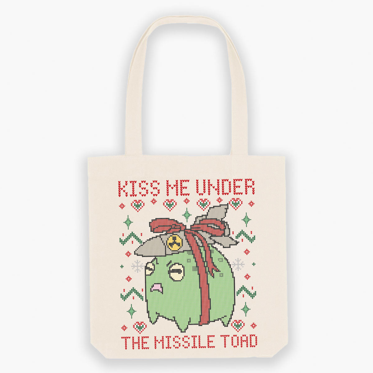 Missile Toad Christmas Tote Bag-Sassy Accessories, Sassy Gifts, Sassy Tote Bag, STAU760-Sassy Spud