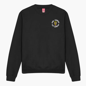 More Espresso Less Depresso Embroidered Sweatshirt (Unisex)-Embroidered Clothing, Embroidered Sweatshirt, JH030-Sassy Spud